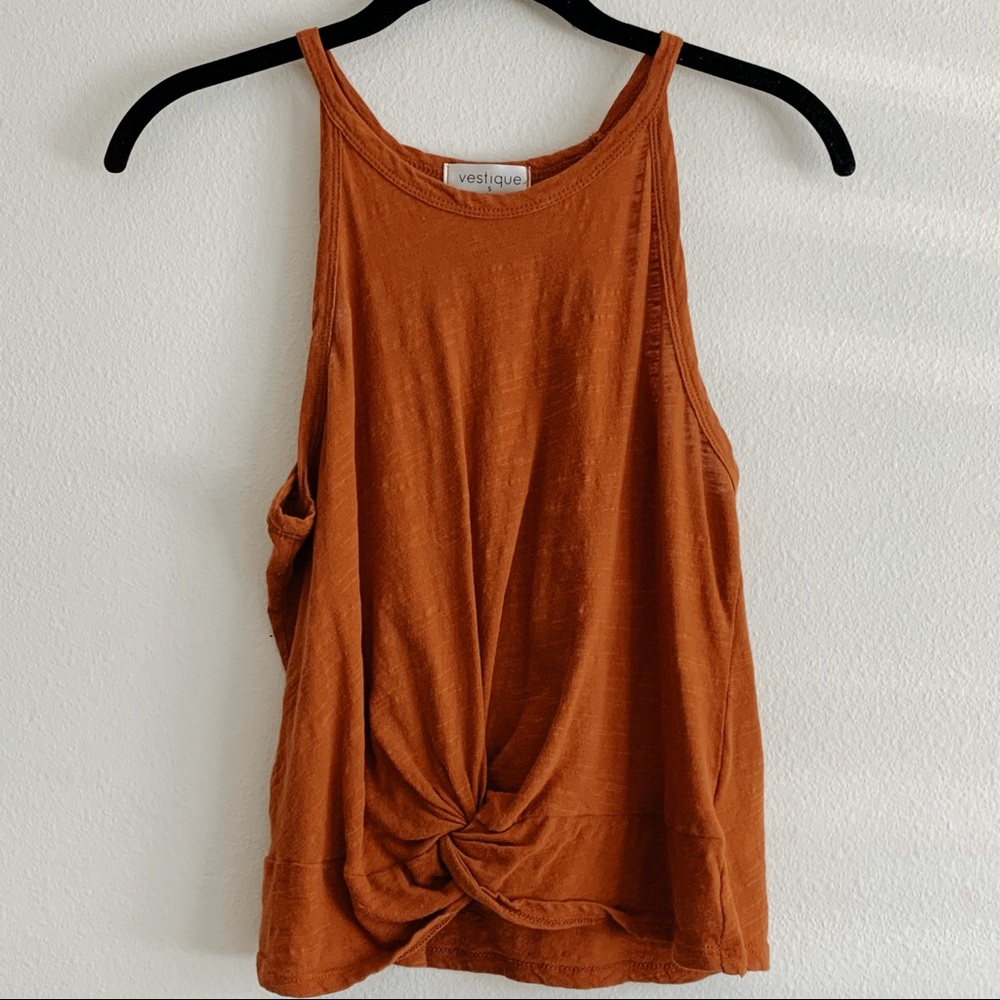 vestique knotted tank